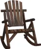 vidaXL Chaise à bascule de jardin 69x96x101 cm bois massif Voir les images du produit 8