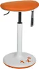 A studio shot of an adjustable height stool.