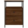 vidaXL Comodino marrone effetto rovere 44x45x60 cm in Anteprima dell’immagine prodotto 3