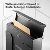 NewHabitat Briefkasten Anthrazit mit Zeitungsfach Mailand Produktbild-Vorschau 2