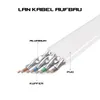 LAN Kabel Cat 8 Flach 3m Weiß – Netzwerkkabel RJ45 Ethernet Produktbild-Vorschau 3