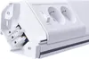 A close-up view of a white electrical power strip with two outlets and a switch. Náhľad obrázku produktu