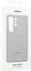The image shows the packaging of a Samsung Galaxy S25 Ultra silicone case in gray. Anteprima dell’immagine prodotto