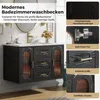 Wandgemonteerde badkamerkast met wastafel, wastafel met Productafbeelding-voorbeeld 7