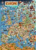 Karte von Europa illustriertes Puzzle 1000 Teile für Produktbild-Vorschau 2