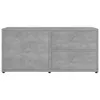 Mobile TV grigio cemento 80x34x36 cm materiale legno Anteprima dell’immagine prodotto 7
