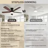 Stropný ventilátor s priemerom 106 cm s osvetlením a Náhľad obrázku produktu 8