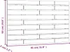 vidaXL Wand-Kopfteil Honigbraun 81x3x63 cm Massivholz Produktbild-Vorschau 9