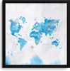 MuchoWow® MuchoWow® Gerahmtes Poster Aquarell - Weltkarte - Produktbild-Vorschau 1