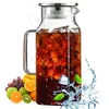 2 Liter Glas Karaffe Glaskrug mit Deckel, Wasserkaraffe, Produktbild-Vorschau 7