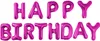 Folienballon Happy Birthday Girlande, rosa, ca. 40 cm Anteprima dell’immagine prodotto 1