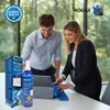 Two people cleaning a tablet on a table in an office setting. Produktbild-Vorschau