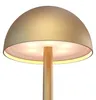 Ledvion 2x Wiederaufladbare LED Tischleuchte Messing Gold Produktbild-Vorschau 2