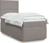 Boxspringbett mit Matratze Taupe 90x200 cm Stoff Produktbild-Vorschau 2
