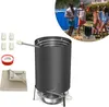 LARS360 Chauffage de piscine Baril à bois 12 L, noir Acier Voir les images du produit 1