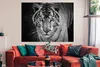 MuchoWow® Poster Tiere - Tiger - Schwarz und weiß - Augen - Produktbild-Vorschau 2