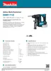 Makita Akku-Bohrhammer SDS Plus DHR171Z 18,0 V Sologerät ohne Akku Ladegerät 0088381848503 297867 16058 Produktbild-Vorschau