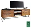 WOHNLING Lowboard NISHAN 160x54x40 cm Sheesham Massiv Holz Produktbild-Vorschau 15