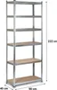 Regał metalowy magazynowy 222 x 90 x 40 cm Humberg HR-814 Produktbild-Vorschau 5