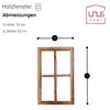 UNUS® Fenster Holz Fensterrahmen Vintage Holzfenster Shabby Produktbild-Vorschau 3