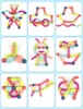 KLOCKI MAGNETYCZNE MAGNETIC STICKS Edukacja 120 EL Podgląd zdjęcia produktu 5