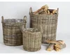 BURI 3er Set Weidenkörbe rund aus Holz Blumentopf Tragekorb Produktbild-Vorschau 4