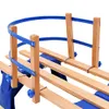 vidaXL Klappschlitten mit Rückenlehne Holz 119 cm Blau Produktbild-Vorschau 8