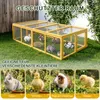 ALIGHTUP Hasenstall Kaninchenstall 190x90x48cm mit Produktbild-Vorschau 3