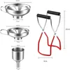 Edelstahltrichter, 3-teiliges Trichterset, Einmachtrichter Produktbild-Vorschau 2