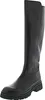 A black leather boot on a white background. Produktbild-Vorschau