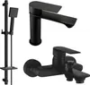 Mexen Royo DQ45 Badewannenset, Schwarz - 72203DQ45-70 Produktbild-Vorschau 1