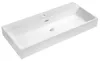 Lavabo AQUATIC, marmo fuso, 100x46cm, bianco Anteprima dell’immagine prodotto 1