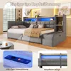 Letto divano Merax Daybett 90x200 cm, divano letto con 2 Anteprima dell’immagine prodotto 8