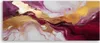 Leinwandbild Abstrakt Marmor Textur Rot Burgund Gold 150x50 Produktbild-Vorschau 3