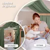 Baldachim do łóżka domku 67x270 cm eukaliptusowy bez złotej Podgląd zdjęcia produktu 3