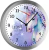 Kinderzimmer Funkwanduhr, Funkuhr Wanduhr Kinder, Einhorn Produktbild-Vorschau 1
