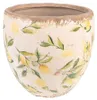 Clayre & Eef Pot de fleurs Ø 19x19 cm Jaune Céramique Voir les images du produit 1