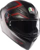 K1 S Helm E2206 - SLING Matt Black/Red - 61 - 62 cm Náhled obrázku produktu 1