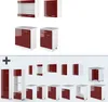 Küchenzeile Vicco R-Line Rot Hochglanz 140 cm , AP Eiche, Produktbild-Vorschau 8