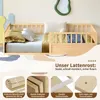Massivholz Bodenbett 140x200 cm Kiefer Kinderbett mit Produktbild-Vorschau 6