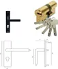 Porte d'entree Bois vitree, Alena, H215 x L80 p, droit + Voir les images du produit 3