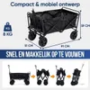 Chariot pliable XL - Jusqu'à 110KG - 91x51x103 CM - 120L - Voir les images du produit 15