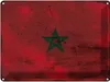 vianmo Blechschild 30x40 cm Marokko Morocco Flagge Fahne Produktbild-Vorschau 1