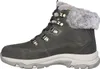 A side view of a gray winter boot with fur trim. Anteprima dell’immagine prodotto
