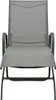 A front view of a gray lounge chair. Produktbild-Vorschau