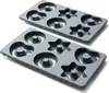Coolinato Silikon Lebkuchen Backformen 2tlg. GRAU Produktbild-Vorschau 1