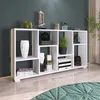 Bücherregal Split Raumteiler 60x20x120cm weiß Produktbild-Vorschau 1