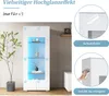 Vitrinekast van Merax met hoogglansafwerking, Productafbeelding-voorbeeld 8