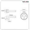 KOTARBAU® Drückergarnitur 110mm Satin BB–Buntbart Universal Produktbild-Vorschau 7