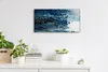 Wanduhr Bürouhr Leinwand Bild Geräuschlos 60x30 Aquarell Produktbild-Vorschau 3